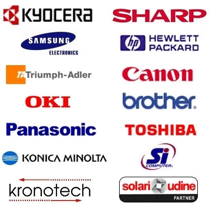 Sharp Kyocera Samsung HP Canon Oki Brother Krootech Solari